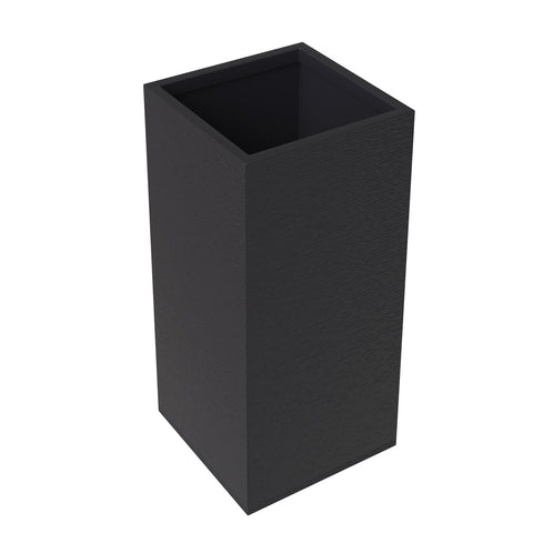 Basalt Fiberstone and MgO Clay Planter, Mid-Century Modern Tall Square Planter Pot for Indoor and Outdoor