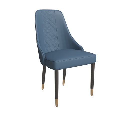 Allure Dining Chairs Fabric/Leather Seat and Back in Oak Wood