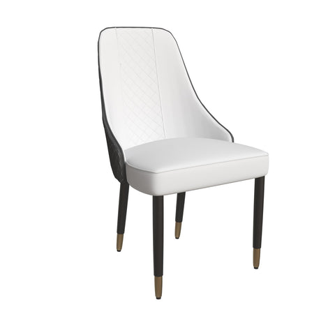 Allure Dining Chairs Fabric/Leather Seat and Back in Oak Wood