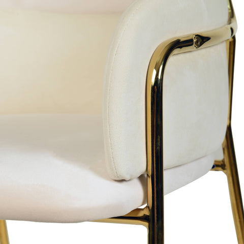 Axis 40" Low-Back Bar Stool Ergonomic Pub Chair with Gold Stainless Steel Base