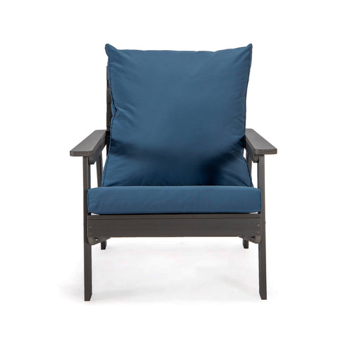 Alpine Lounge Arm Chair with Removable Cushions in Polyester and High-Impact Polystyrene Frame