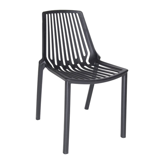 Acken Mid Century Modern Plastic Stackable Dining Chair