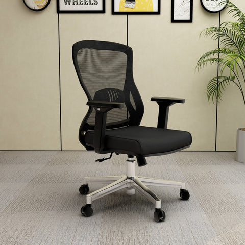 Adorit Series Ergonomic Office Chair with Mesh Back and Upholstered Seat