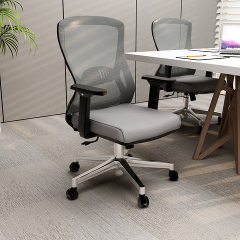 Adorit Series Ergonomic Office Chair with Mesh Back and Upholstered Seat