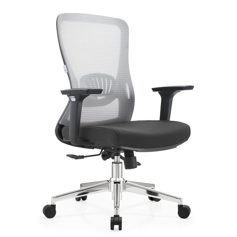 Adorit Series Ergonomic Office Chair with Mesh Back and Upholstered Seat