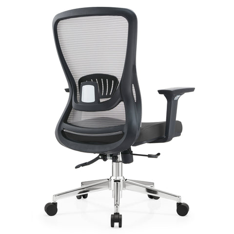 Adorit Series Ergonomic Office Chair with Mesh Back and Upholstered Seat