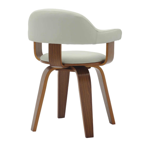 Brivo Modern Wooden Dining Chair With Walnut Color Frame