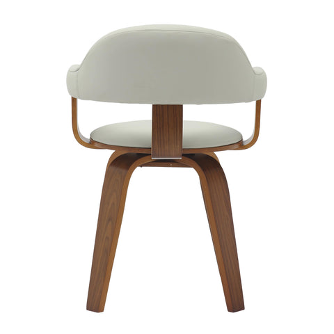 Brivo Modern Wooden Dining Chair With Walnut Color Frame