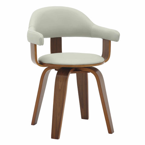 Brivo Modern Wooden Dining Chair With Walnut Color Frame