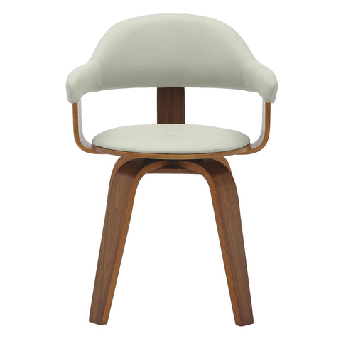 Brivo Modern Wooden Dining Chair With Walnut Color Frame