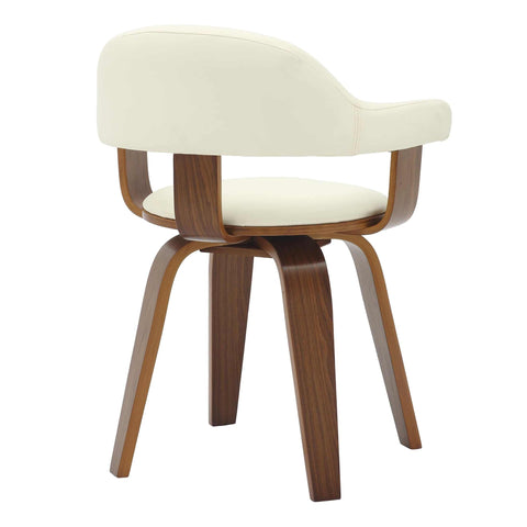 Brivo Modern Wooden Dining Chair With Walnut Color Frame