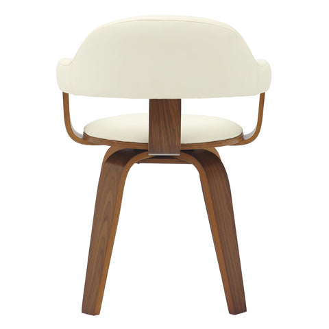 Brivo Modern Wooden Dining Chair With Walnut Color Frame