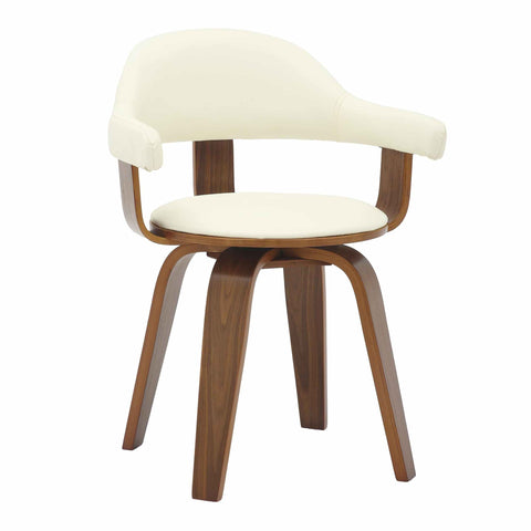 Brivo Modern Wooden Dining Chair With Walnut Color Frame