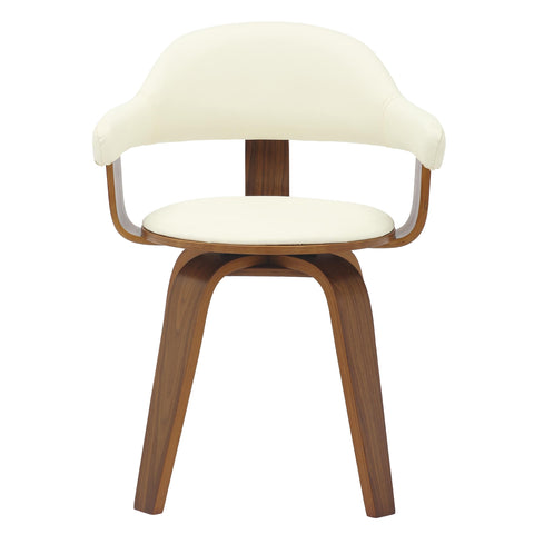 Brivo Modern Wooden Dining Chair With Walnut Color Frame