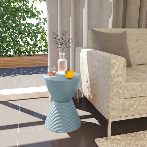 Boyd  Storage Round Side End Table in Polypropylene Plastic