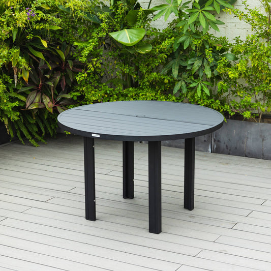 Chelsea 48" & 60" Round Outdoor Aluminum Dining Table For Patio