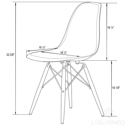 Dover Modern 5-Piece Dining Set with 4 Plastic Chairs