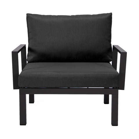 Hamilton 2-Piece Arm Chair Upholstered in Polyester and Powder Coated Aluminum Frame