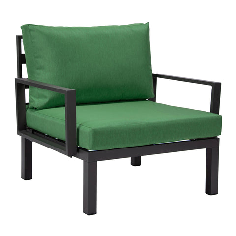 Hamilton 2-Piece Arm Chair Upholstered in Polyester and Powder Coated Aluminum Frame