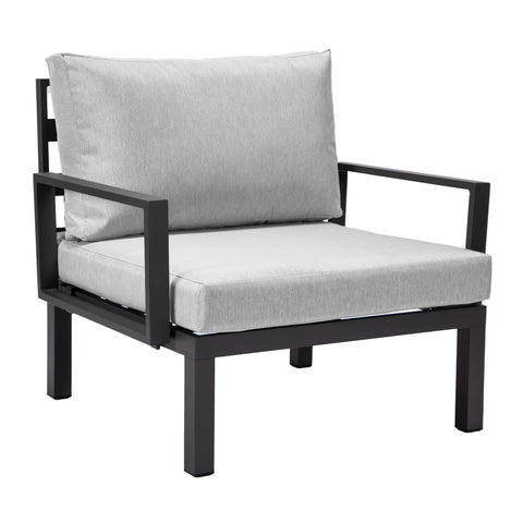 Hamilton 2-Piece Arm Chair Upholstered in Polyester and Powder Coated Aluminum Frame