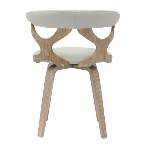 Klyne Modern Wooden Dining Chair With Walnut Color Frame