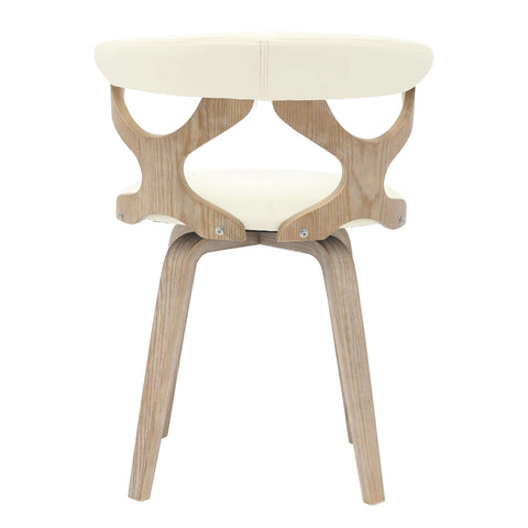 Klyne Modern Wooden Dining Chair With Walnut Color Frame