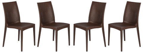 Weave Mace Indoor/Outdoor Dining Chair (Armless)