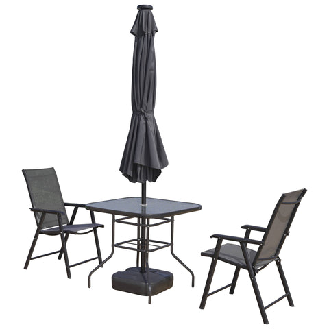 Sierra Outdoor Patio Umbrella with Base