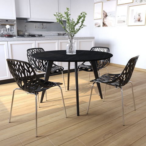 Asbury Modern Forest Design Dining Side Chair