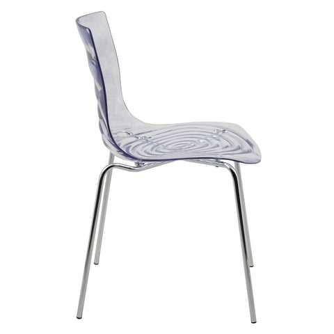 Astor Dining Chair Modern ABS Plastic Side Chair with Stainless-Steel Legs