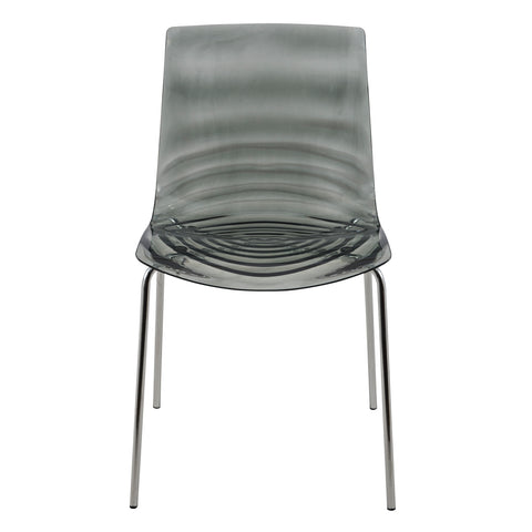 Astor Dining Chair Modern ABS Plastic Side Chair with Stainless-Steel Legs