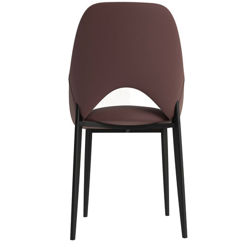 Amalfi Modern Upholstered Fabric Dining Chair with Metal Legs