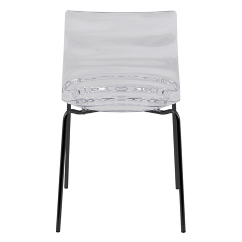 Astor Dining Chair Modern ABS Plastic Side Chair with Stainless-Steel Legs