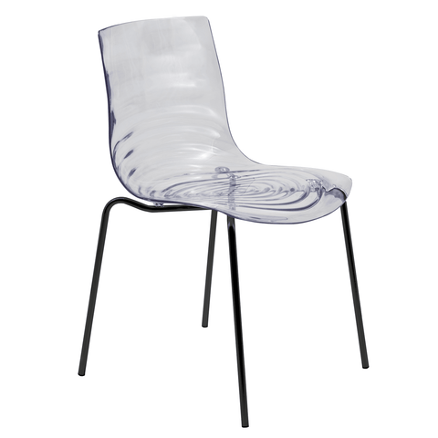 Astor Dining Chair Modern ABS Plastic Side Chair with Stainless-Steel Legs