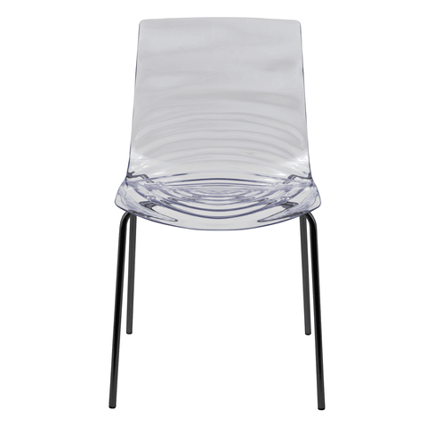 Astor Dining Chair Modern ABS Plastic Side Chair with Stainless-Steel Legs