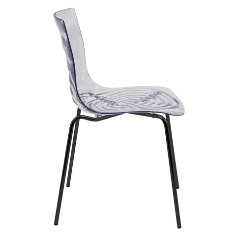 Astor Dining Chair Modern ABS Plastic Side Chair with Stainless-Steel Legs