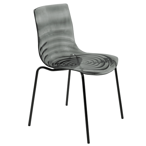 Astor Dining Chair Modern ABS Plastic Side Chair with Stainless-Steel Legs