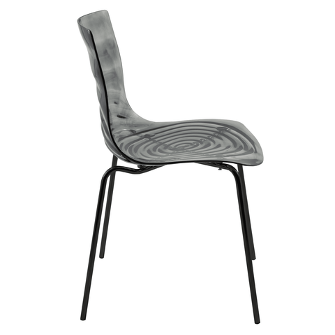 Astor Dining Chair Modern ABS Plastic Side Chair with Stainless-Steel Legs