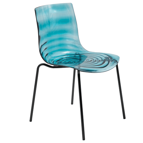 Astor Dining Chair Modern ABS Plastic Side Chair with Stainless-Steel Legs