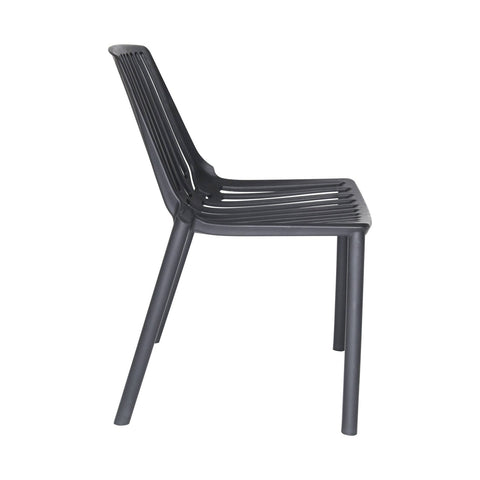 Acken Mid-Century Modern Plastic Dining Chair