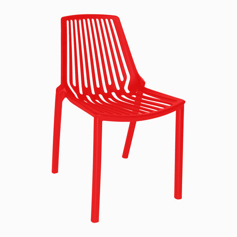 LeisureMod Acken Plastic Stackable Dining Chair