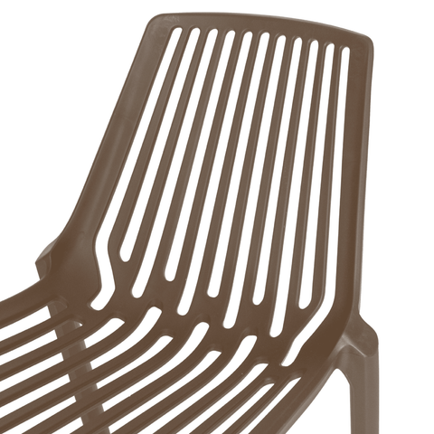 Acken Mid-Century Modern Plastic Dining Chair