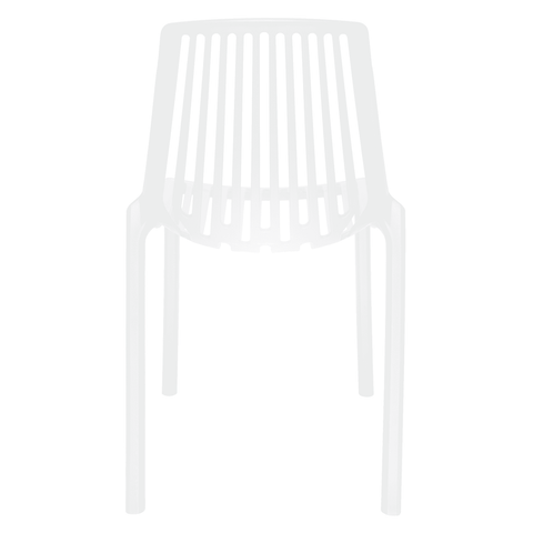 Acken Mid-Century Modern Plastic Dining Chair for Kitchen and Dining Room, Set of 4