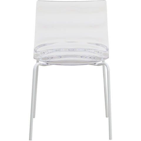 Astor Dining Chair Modern ABS Plastic Side Chair with Stainless-Steel Legs