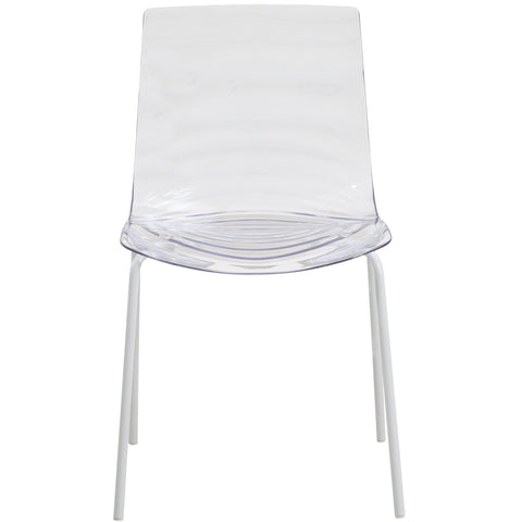 Astor Dining Chair Modern ABS Plastic Side Chair with Stainless-Steel Legs