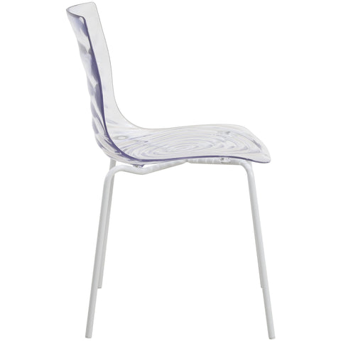 Astor Dining Chair Modern ABS Plastic Side Chair with Stainless-Steel Legs