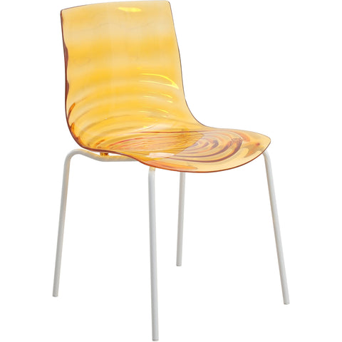 Astor Dining Chair Modern ABS Plastic Side Chair with Stainless-Steel Legs