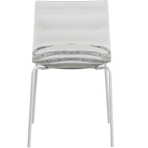 Astor Dining Chair Modern ABS Plastic Side Chair with Stainless-Steel Legs