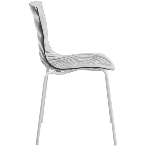 Astor Dining Chair Modern ABS Plastic Side Chair with Stainless-Steel Legs