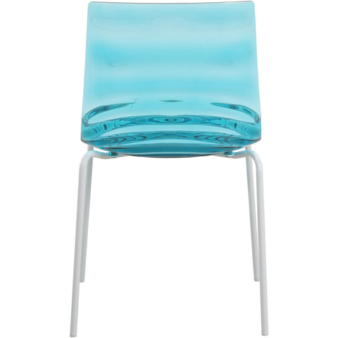 Astor Dining Chair Modern ABS Plastic Side Chair with Stainless-Steel Legs